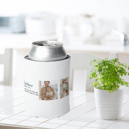 コラージュモダン写真ハッピーファーザーズ・デイギフト 缶クーラー