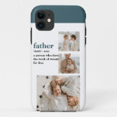 コラージュモダン写真ハッピーファーザーズ・デイギフト Case-Mate iPhoneケース (裏面)