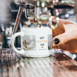 コラージュモダン写真ハッピー感謝祭ママ エスプレッソカップ