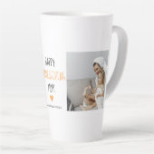 コラージュモダン写真ハッピー感謝祭ママ カフェラテマグ (右アングル)