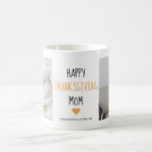 コラージュモダン写真ハッピー感謝祭ママ コーヒーマグカップ (中央)