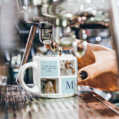 コラージュモダン写真ブルー最高のオフの贈り物 エスプレッソカップ