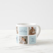 コラージュモダン写真ブルー最高のオフの贈り物 エスプレッソカップ (正面右)