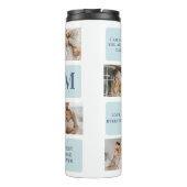 コラージュモダン写真ブルー最高のオフの贈り物 タンブラー (裏面)