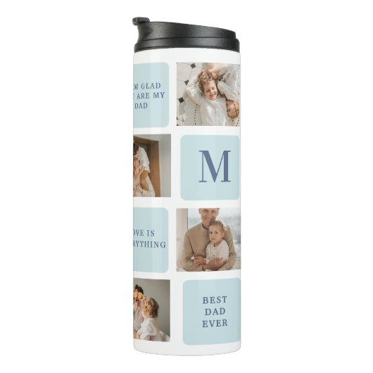 コラージュモダン写真ブルー最高のオフの贈り物 タンブラー (回転右)