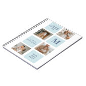 コラージュモダン写真ブルー最高のオフの贈り物 ノートブック (左側)