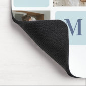 コラージュモダン写真ブルー最高のオフの贈り物 マウスパッド (コーナー)