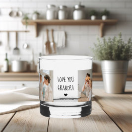 コラージュモダン写真ラブオフィズギフト最高のギフト ウイスキーグラス