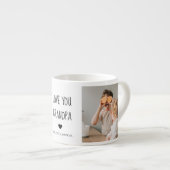 コラージュモダン写真ラブオフィズギフト最高のギフト エスプレッソカップ (正面右)