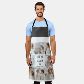 コラージュモダン写真ラブオフィズギフト最高のギフト エプロン (着用した状態)
