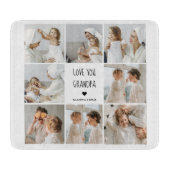 コラージュモダン写真ラブオフィズギフト最高のギフト カッティングボード (正面)