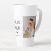 コラージュモダン写真ラブオフィズギフト最高のギフト カフェラテマグ (右アングル)