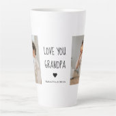 コラージュモダン写真ラブオフィズギフト最高のギフト カフェラテマグ (正面)