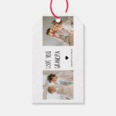 コラージュモダン写真ラブオフィズギフト最高のギフト ギフトタグ (正面)