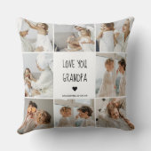 コラージュモダン写真ラブオフィズギフト最高のギフト クッション (裏面)