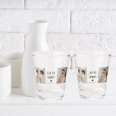 コラージュモダン写真ラブオフィズギフト最高のギフト ショットグラス