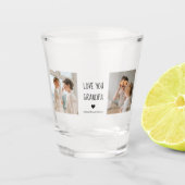 コラージュモダン写真ラブオフィズギフト最高のギフト ショットグラス (正面)