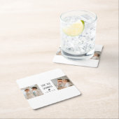 コラージュモダン写真ラブオフィズギフト最高のギフト スクエアペーパーコースター (インサイチュ)