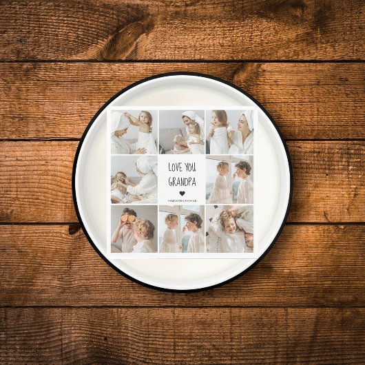 コラージュモダン写真ラブオフィズギフト最高のギフト スタンダードランチョンナプキン