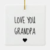 コラージュモダン写真ラブオフィズギフト最高のギフト セラミックオーナメント (裏面)