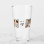 コラージュモダン写真ラブオフィズギフト最高のギフト タンブラーグラス (正面)