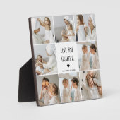 コラージュモダン写真ラブオフィズギフト最高のギフト フォトプラーク (正面)