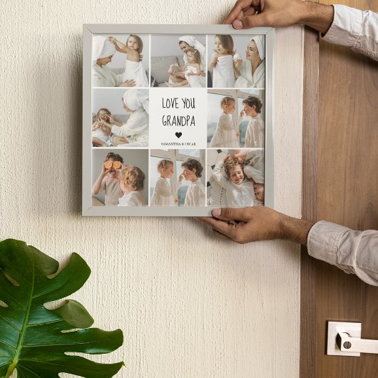 コラージュモダン写真ラブオフィズギフト最高のギフト ポスター