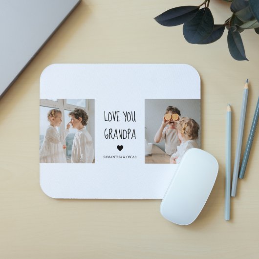 コラージュモダン写真ラブオフィズギフト最高のギフト マウスパッド