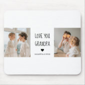 コラージュモダン写真ラブオフィズギフト最高のギフト マウスパッド (正面)