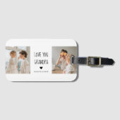 コラージュモダン写真ラブオフィズギフト最高のギフト ラゲッジタグ (正面横)