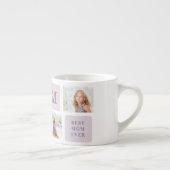 コラージュモダン写真最高のお母さん今まで紫の贈り物 エスプレッソカップ (右)