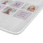 コラージュモダン写真最高のお母さん今まで紫の贈り物 カッティングボード (角)