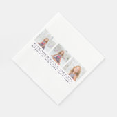 コラージュモダン写真最高のお母さん今まで紫の贈り物 スタンダードランチョンナプキン (角)