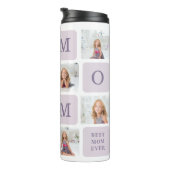 コラージュモダン写真最高のお母さん今まで紫の贈り物 タンブラー (回転右)