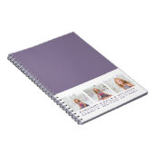 コラージュモダン写真最高のお母さん今まで紫の贈り物 ノートブック (右側)