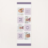 コラージュモダン写真最高のお母さん今まで紫の贈り物 ヨガマット (正面)