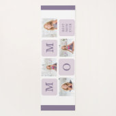 コラージュモダン写真最高のお母さん今まで紫の贈り物 ヨガマット (裏面)