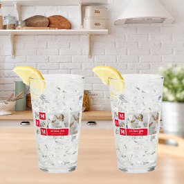 コラージュモダン写真最高のお母さん赤いギフト タンブラーグラス