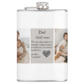 コラージュモダン写真最高のギフトforパパ フラスク (正面)