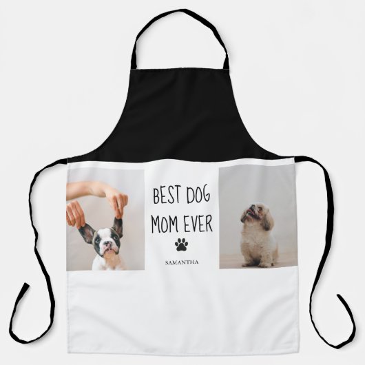 コラージュモダン写真最高の母の犬 エプロン (正面)