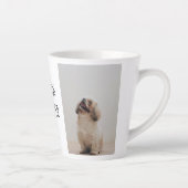 コラージュモダン写真最高の母の犬 カフェラテマグ (右)