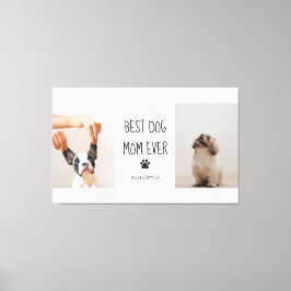 コラージュモダン写真最高の母の犬 キャンバスプリント