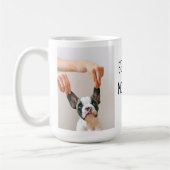 コラージュモダン写真最高の母の犬 コーヒーマグカップ (左)