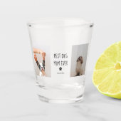 コラージュモダン写真最高の母の犬 ショットグラス (正面)