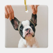 コラージュモダン写真最高の母の犬 セラミックオーナメント (正面)