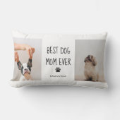 コラージュモダン写真最高の母の犬 ランバークッション (正面)