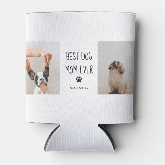 コラージュモダン写真最高の母の犬 缶クーラー (正面)