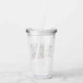 コラージュモダン写真最高の母ハッピーマザーズ・デイ アクリルタンブラー (裏面)