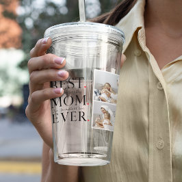 コラージュモダン写真最高の母ハッピーマザーズ・デイ アクリルタンブラー