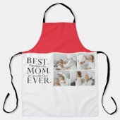 コラージュモダン写真最高の母ハッピーマザーズ・デイ エプロン (正面)